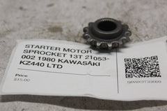 STARTER MOTOR SPROCKET 13T 21053-002 1980 KAWASAKI KZ440 LTD