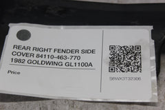 REAR RIGHT FENDER SIDE COVER 84110-463-770 1982 GOLDWING GL1100A