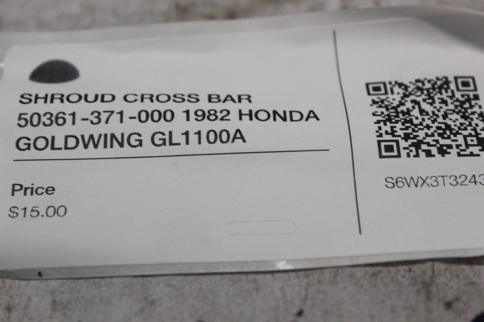 SHROUD CROSS BAR 50361-371-000 1982 HONDA GOLDWING GL1100A