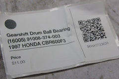 Gearshift Drum Ball Bearing (16005) 91008-374-003 1997 HONDA CBR600F3