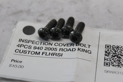 INSPECTION COVER BOLT 4PCS 940 2005 ROAD KING CUSTOM FLHRSI