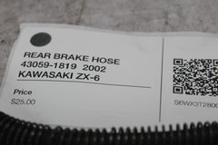 REAR BRAKE HOSE 43059-1819  2002 KAWASAKI ZX-6