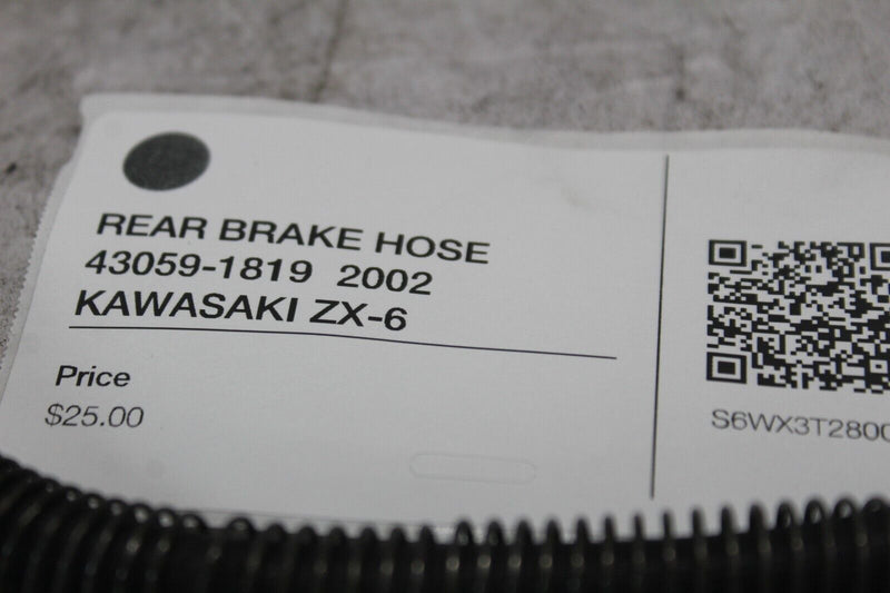 REAR BRAKE HOSE 43059-1819  2002 KAWASAKI ZX-6