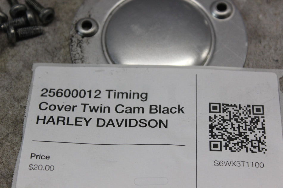 25600012 Timing Cover Twin Cam Black HARLEY DAVIDSON