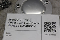 25600012 Timing Cover Twin Cam Black HARLEY DAVIDSON