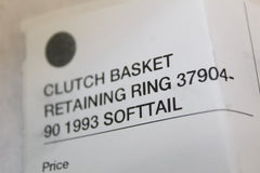 CLUTCH BASKET RETAINING RING 37904-90 1993 HARLEY DAVIDSON SOFTTAIL