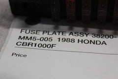 FUSE PLATE ASSY 38200-MM5-005  1988 HONDA CBR1000F