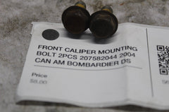 FRONT CALIPER MOUNTING BOLT 2PCS 207582044 2004 CAN AM BOMBARDIER DS 650