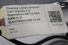Passing Lamps Bracket Turn Signals 4.5" Daymakers 68712-94A 2008 H-D ELECTRAGLID