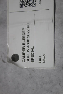 CALIPER BLEEDER SCREW 4890 2022 RG SPECIAL