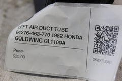 LEFT AIR DUCT TUBE 64276-463-770 1982 HONDA GOLDWING GL1100A