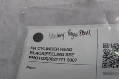 FR CYLINDER HEAD BLACK (PEELING SEE PHOTOS) 3021771 2007 VICTORY 8BALL