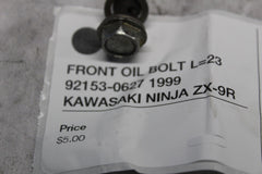 FRONT OIL BOLT L=23 92153-0627 1999 KAWASAKI NINJA ZX-9R