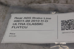 Rear ABS Brake Line 40611-09 2010 H-D ULTRA CLASSIC FLHTCU
