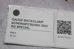 GAUGE BACKCLAMP SCREW (6PCS) 2563 2022 RG SPECIAL