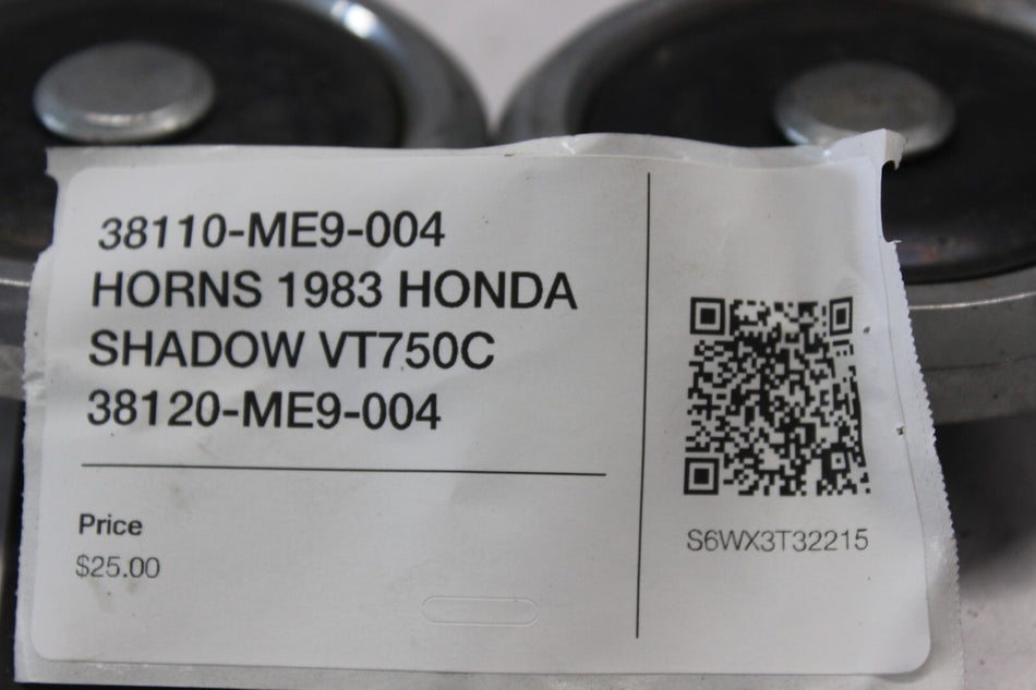 38110-ME9-004 HORNS 1983 HONDA SHADOW VT750C 38120-ME9-004