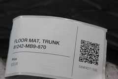FLOOR MAT, TRUNK 81242-MB9-870