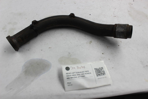 REAR LEFT EXHAUST PIPE 18420-MB4-003 1986 HONDA V65 MAGNA VF1100C