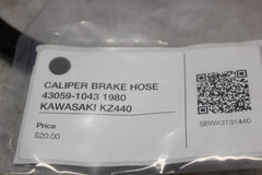 CALIPER BRAKE HOSE 43059-1043 1980 KAWASAKI KZ440