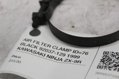 AIR FILTER CLAMP ID=76 BLACK 92037-129 1999 KAWASAKI NINJA ZX-9R