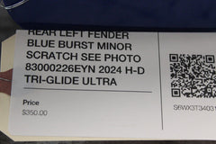 REAR LEFT FENDER BLUE BURST MINOR SCRATCH SEE PHOTO 83000226EYN 2024 H-D TRI-GLI