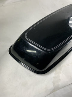 OEM Harley Davidson Saddlebag Lid 2014+ Touring 90200413 LEFT Black Silver Pin