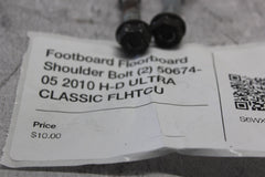 Footboard Floorboard Shoulder Bolt (2) 50674-05 2010 H-D ULTRA CLASSIC FLHTCU