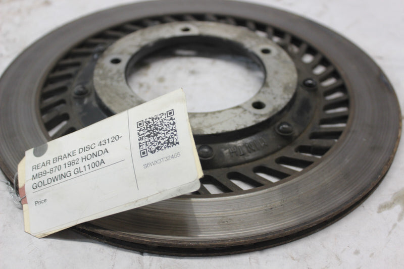 REAR BRAKE DISC 43120-MB9-870 1982 HONDA GOLDWING GL1100A