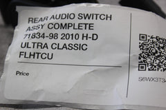 REAR AUDIO SWITCH ASSY COMPLETE 71834-98 2010 H-D ULTRA CLASSIC FLHTCU