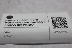 THROTTLE GRIP RIGHT 46019-1059 1986 KAWASAKI CONCOURS ZG1000