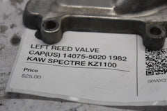 LEFT REED VALVE CAP (US) 14075-5020 1982 KAW SPECTRE KZ1100