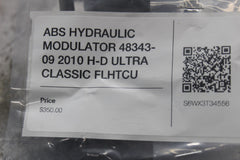 ABS HYDRAULIC MODULATOR 48343-09 2010 H-D ULTRA CLASSIC FLHTCU