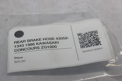 REAR BRAKE HOSE 43059-1343 1986 KAWASAKI CONCOURS ZG1000