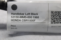 Handlebar Left Black 53150-MM5-000 1988 HONDA CBR1000F