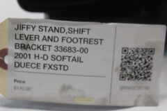 JIFFY STAND,SHIFT LEVER AND FOOTREST BRACKET 33683-00 2001 H-D SOFTAIL DUECE FXS