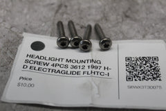 HEADLIGHT MOUNTING SCREW 4PCS 3612 1997 H-D ELECTRAGLIDE FLHTC-I