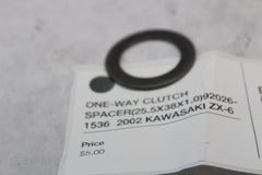 ONE-WAY CLUTCH SPACER (25.5X38X1.0) 92026-1536 2002 KAWASAKI ZX-6