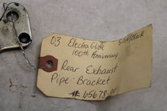 OEM Harley Davidson Rear Exhaust Pipe Bracket 2003 FLHT Silver 65678-85