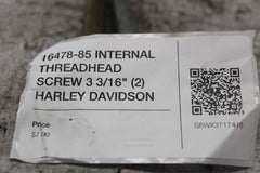 16478-85 INTERNAL THREADHEAD SCREW 3 3/16" (2) HARLEY DAVIDSON