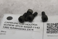 CARBURETOR HOLDER SCREW 4PCS 92002-1143 1992 KAWASAKI ZX-6