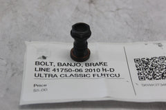 BOLT, BANJO, BRAKE LINE 41750-06 2010 H-D ULTRA CLASSIC FLHTCU
