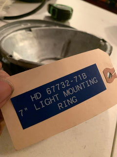 Harley Davidson 7” Light Bucket And Mounting Ring Assembly