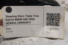 Steering Stem Triple Tree 53219-MBW-000 2000 HONDA CBR600F4