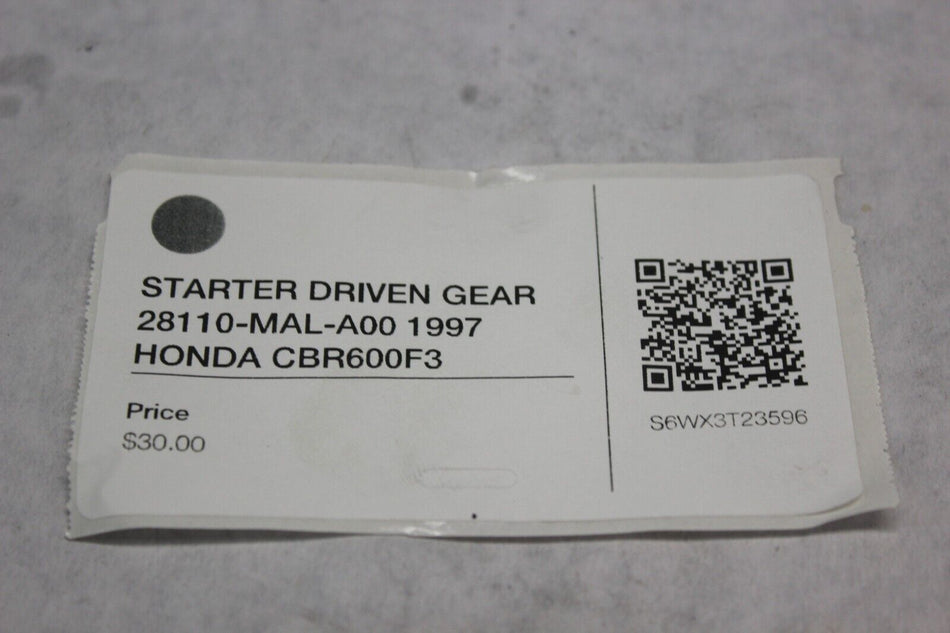 STARTER DRIVEN GEAR 28110-MAL-A00 1997 HONDA CBR600F3