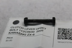 CLUTCH LEVER UPSET BOLT 112C0640  2002 KAWASAKI ZX-6