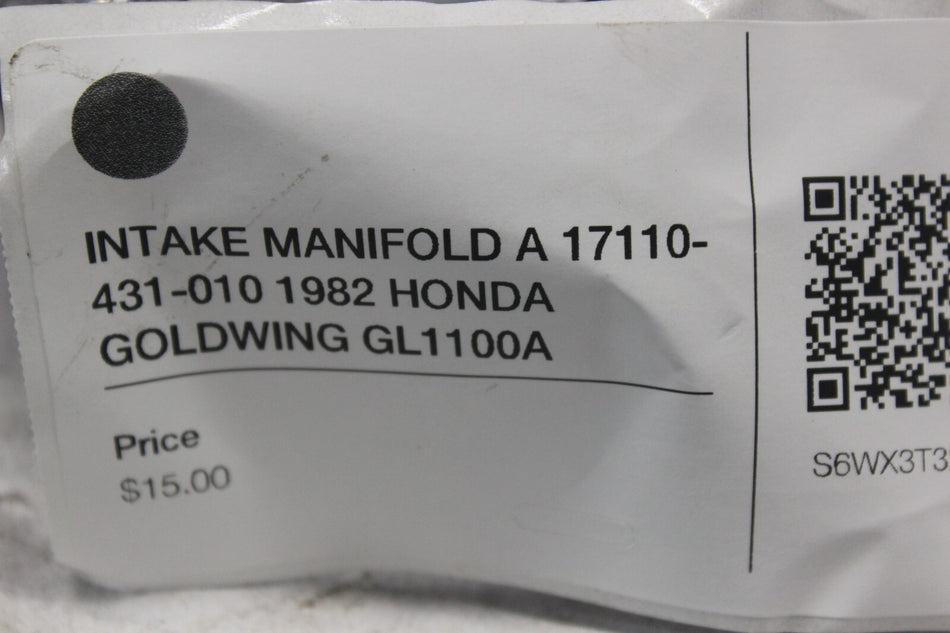INTAKE MANIFOLD A 17110-431-010 1982 HONDA GOLDWING GL1100A