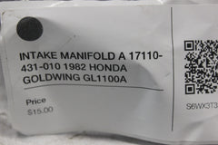 INTAKE MANIFOLD A 17110-431-010 1982 HONDA GOLDWING GL1100A