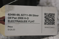 62490-99, 62711-99 Silver Oil Pan 2008 H-D ELECTRAGLIDE FLHT