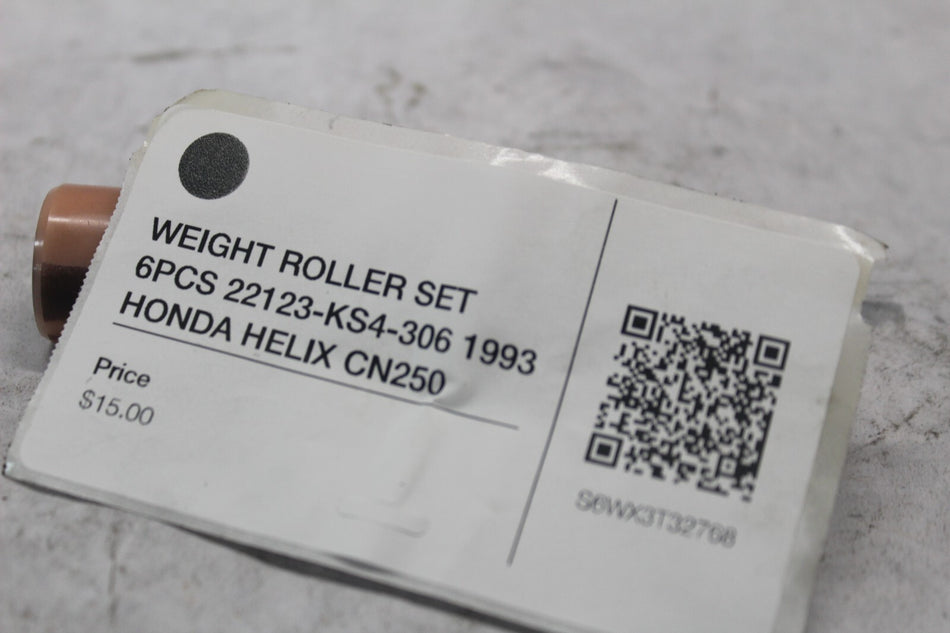 WEIGHT ROLLER SET 6PCS 22123-KS4-306 1993 HONDA HELIX CN250