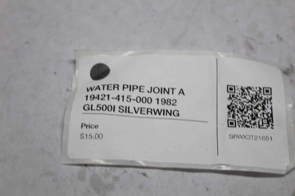 WATER PIPE JOINT A 19421-415-000 1982 HONDA GL500I SILVERWING